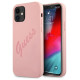 Guess GUHCP12SLSVSPI iPhone 12 mini 5.4" pink/pink hardcase Script Vintage