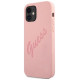 Guess GUHCP12SLSVSPI iPhone 12 mini 5.4" pink/pink hardcase Script Vintage
