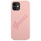 Guess GUHCP12SLSVSPI iPhone 12 mini 5.4" pink/pink hardcase Script Vintage