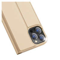 Dux Ducis Skin Pro Bookcase type case for iPhone 13 Pro Max golden