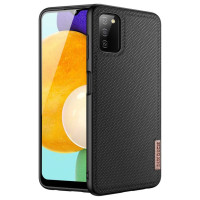 Dux Ducis Fino case covered with nylon material for Samsung Galaxy A03s black