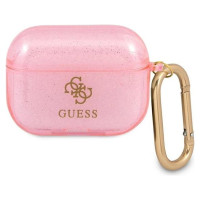 Guess GUAPUCG4GP AirPods Pro cover pink/pink Glitter Collection