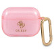 Guess GUAPUCG4GP AirPods Pro cover pink/pink Glitter Collection