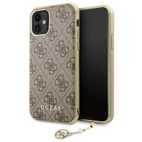 Guess GUHCN61GF4GBR iPhone 11 6.1" / Xr brown/brown hard case 4G Charms Collection
