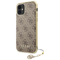 Guess GUHCN61GF4GBR iPhone 11 6.1" / Xr brown/brown hard case 4G Charms Collection