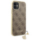 Guess GUHCN61GF4GBR iPhone 11 6.1" / Xr brown/brown hard case 4G Charms Collection