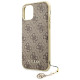 Guess GUHCN61GF4GBR iPhone 11 6.1" / Xr brown/brown hard case 4G Charms Collection