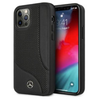 Mercedes MEHCP12LCDOBK iPhone 12 Pro Max 6,7" czarny/black hardcase Leather Perforated Area