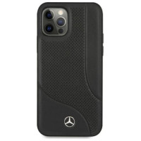Mercedes MEHCP12LCDOBK iPhone 12 Pro Max 6,7" czarny/black hardcase Leather Perforated Area
