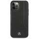 Mercedes MEHCP12LCDOBK iPhone 12 Pro Max 6,7" czarny/black hardcase Leather Perforated Area