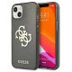 Guess GUHCP13SPCUGL4GBK iPhone 13 mini 5.4" black/black hard case Glitter 4G Big Logo