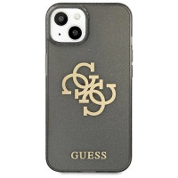 Guess GUHCP13SPCUGL4GBK iPhone 13 mini 5.4" black/black hard case Glitter 4G Big Logo
