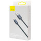 Baseus Crystal Shine Series cable USB cable for fast charging and data transfer USB Type A - Lightning 2.4A 2m black (CAJY000101)