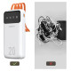 Dudao capacious powerbank with 3 built-in cables 20000mAh USB Type C + micro USB + Lightning white (Dudao K6Pro +)