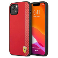 Ferrari FESAXHCP13SRE iPhone 13 mini 5.4" red/red hardcase On Track Carbon Stripe