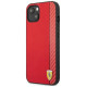 Ferrari FESAXHCP13SRE iPhone 13 mini 5.4" red/red hardcase On Track Carbon Stripe