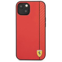 Ferrari FESAXHCP13SRE iPhone 13 mini 5.4" red/red hardcase On Track Carbon Stripe