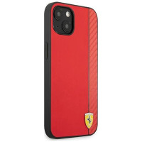 Ferrari FESAXHCP13SRE iPhone 13 mini 5.4" red/red hardcase On Track Carbon Stripe