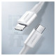 Ugreen US171 Lightning - USB-C PD Cable 20W 3A 480Mb/s 1.5m - White