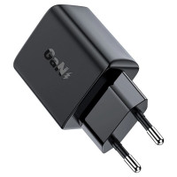 Acefast GaN USB Type-C 30W charger, PD, QC 3.0, AFC, FCP black (A21 black)