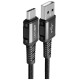 Acefast USB cable - USB Type C 1.2m, 3A black (C1-04 black)