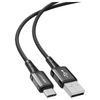 Acefast USB cable - USB Type C 1.2m, 3A black (C1-04 black)
