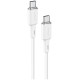 Acefast C2-03-CC USB-C - USB-C PD QC cable 60W 3A 480Mb/s 1.2m - white