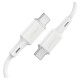 Acefast C2-03-CC USB-C - USB-C PD QC cable 60W 3A 480Mb/s 1.2m - white