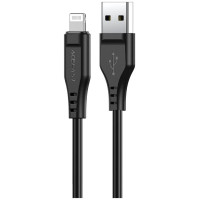 Acefast cable MFI USB - Lightning 1.2m, 2.4A black (C3-02 black)