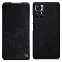 Nillkin Qin Case Flip Case for Xiaomi Redmi Note 11T 5G / 11S 5G / 11 5G (China) / Poco M4 Pro 5G - Black