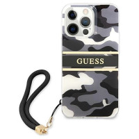 Guess GUHCP13LKCABBK iPhone 13 Pro / 13 6.1" black/black hardcase Camo Strap Collection