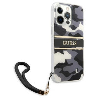 Guess GUHCP13LKCABBK iPhone 13 Pro / 13 6.1" black/black hardcase Camo Strap Collection