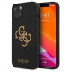 Guess GUHCP13SLS4GGBK iPhone 13 mini 5.4" black/black hard case Silicone 4G Logo