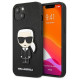 Karl Lagerfeld KLHCP13SOKPK iPhone 13 mini 5,4" czarny/black hardcase Saffiano Ikonik Karl`s Patch