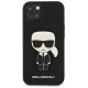 Karl Lagerfeld KLHCP13SOKPK iPhone 13 mini 5,4" czarny/black hardcase Saffiano Ikonik Karl`s Patch