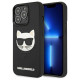 Karl Lagerfeld KLHCP13LCH3DBK 13 Pro / 13 6,1" czarny/black hardcase 3D Rubber Choupette