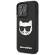 Karl Lagerfeld KLHCP13LCH3DBK 13 Pro / 13 6,1" czarny/black hardcase 3D Rubber Choupette