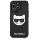 Karl Lagerfeld KLHCP13LCH3DBK 13 Pro / 13 6,1" czarny/black hardcase 3D Rubber Choupette