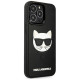 Karl Lagerfeld KLHCP13LCH3DBK 13 Pro / 13 6,1" czarny/black hardcase 3D Rubber Choupette
