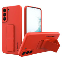 Wozinsky Kickstand Case silicone stand cover for Samsung Galaxy S22 + red