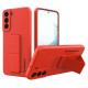 Wozinsky Kickstand Case silicone stand cover for Samsung Galaxy S22 + red