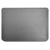 Guess Saffiano Triangle Logo case for a 16" laptop - silver