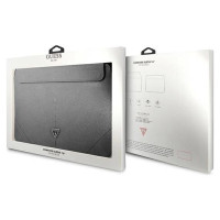Guess Saffiano Triangle Logo case for a 16" laptop - silver