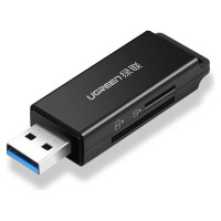 Ugreen Portable TF/SD Card Reader for USB 3.0 Black (CM104)