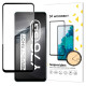 Wozinsky Tempered Glass Full Glue Super Tough Screen Protector Full Coveraged with Frame Case Friendly for Vivo Y76 5G / Y76s / Y74s black