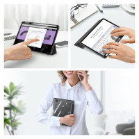Dux Ducis Toby Armored Flip Smart Case for Oppo Pad with Stylus Holder Black