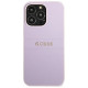 Guess GUHCP13LPSASBPU iPhone 13 Pro / 13 6.1" purple/purple Saffiano Hot Stamp & Metal Logo