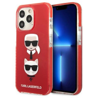 Karl Lagerfeld KLHCP13LTPE2TR iPhone 13 Pro / 13 6,1" hardcase czerwony/red Karl&Choupette Head