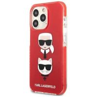 Karl Lagerfeld KLHCP13LTPE2TR iPhone 13 Pro / 13 6,1" hardcase czerwony/red Karl&Choupette Head