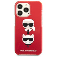 Karl Lagerfeld KLHCP13LTPE2TR iPhone 13 Pro / 13 6,1" hardcase czerwony/red Karl&Choupette Head